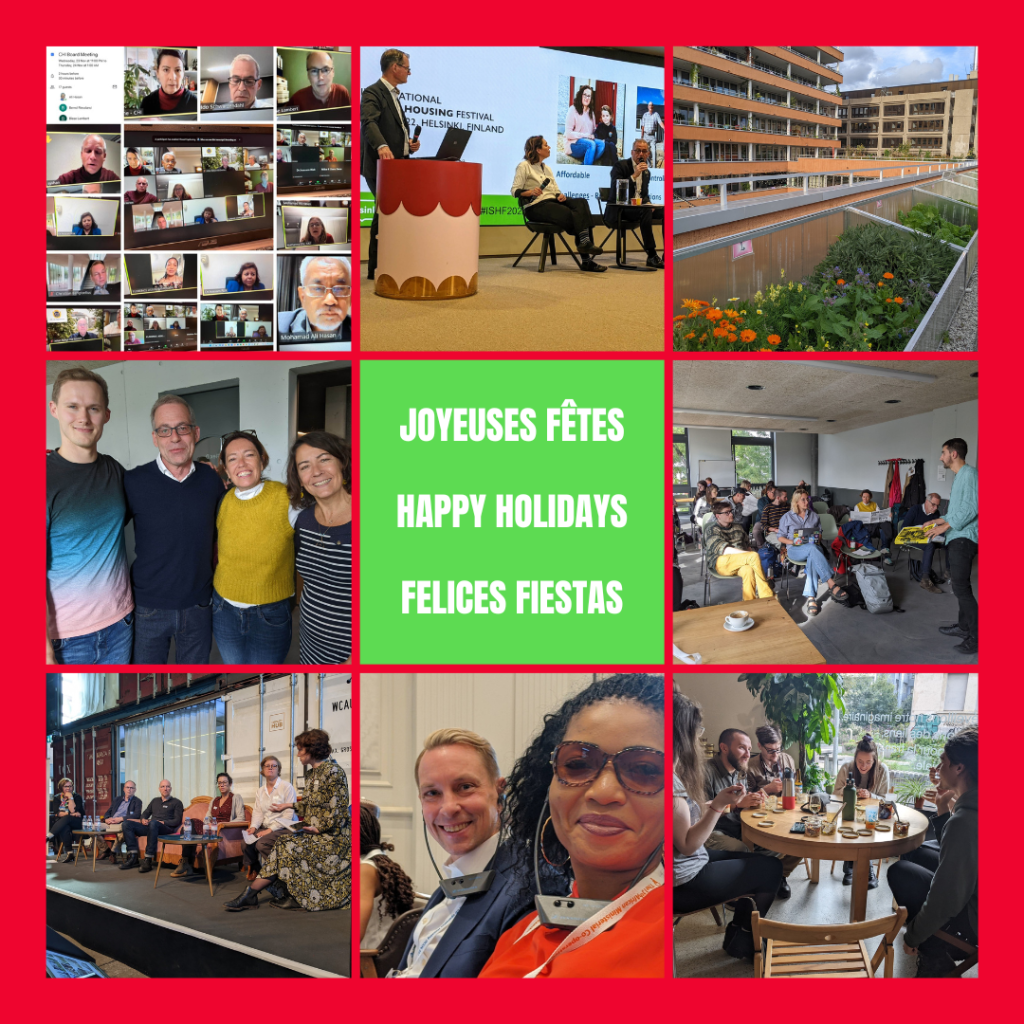 Happy holidays collage