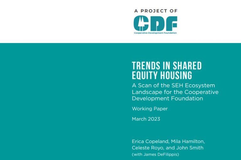 Coop Housing Int'l Trends in Shared Equity Housing Coop Housing Int'l
